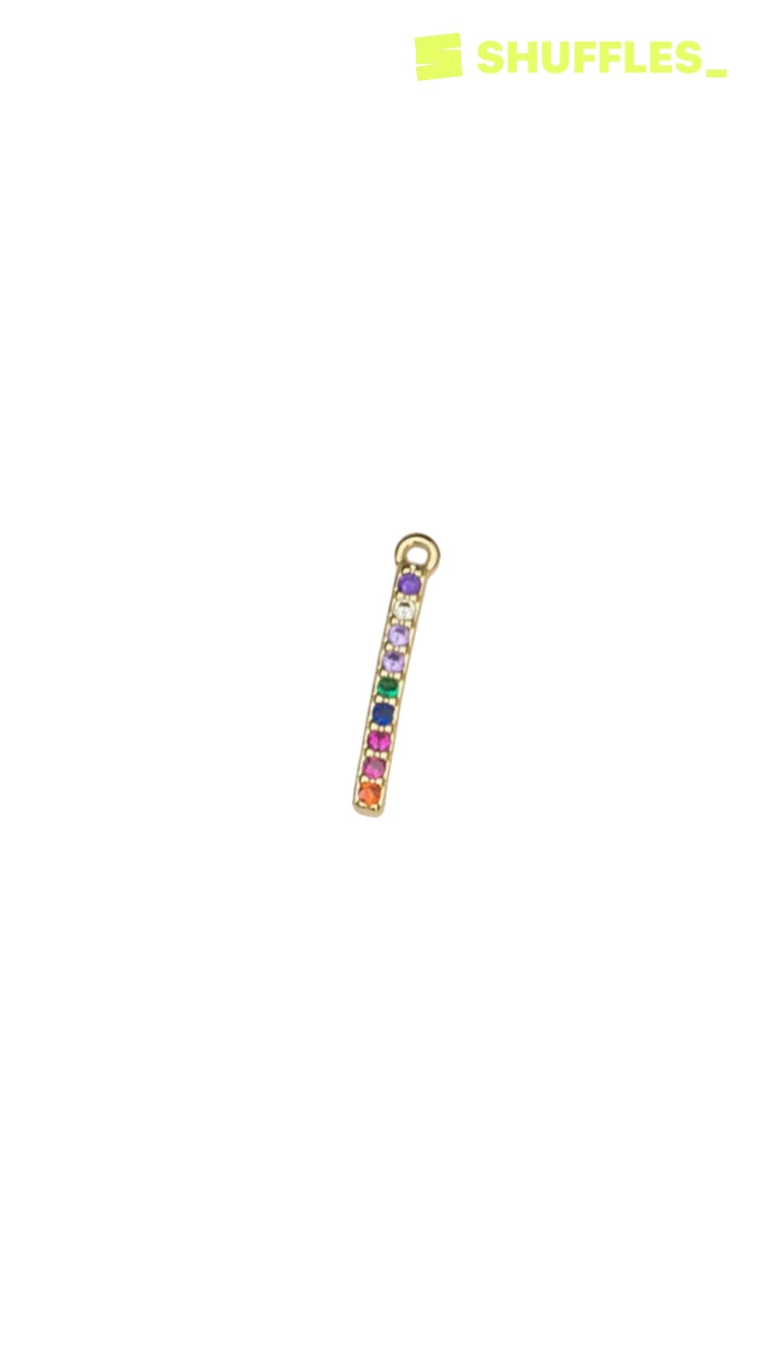 Rainbow strip charm