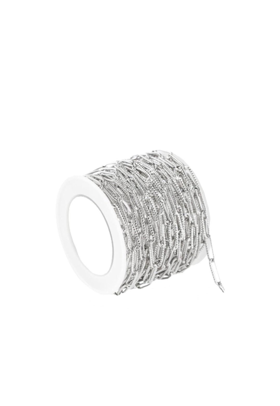Silver paper clip chain