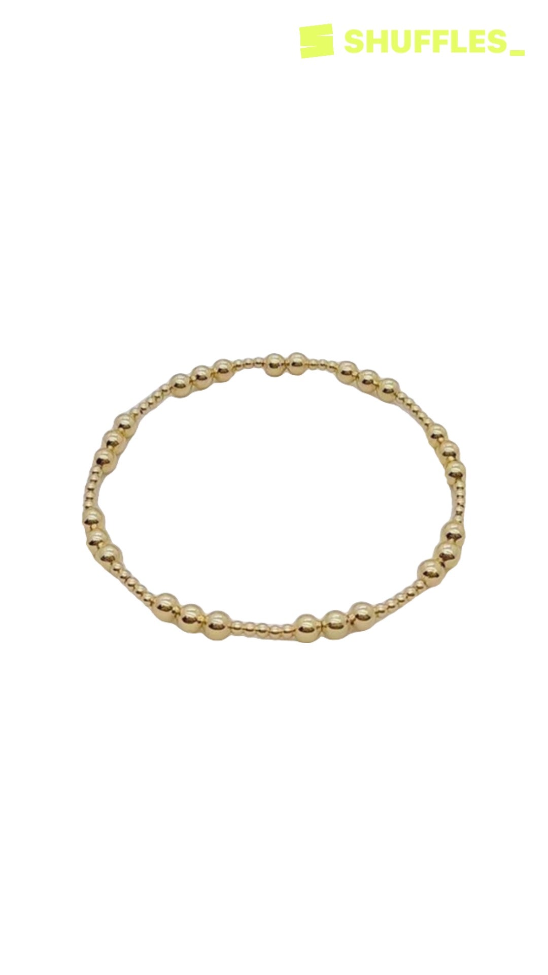 Gold beaded bracelet