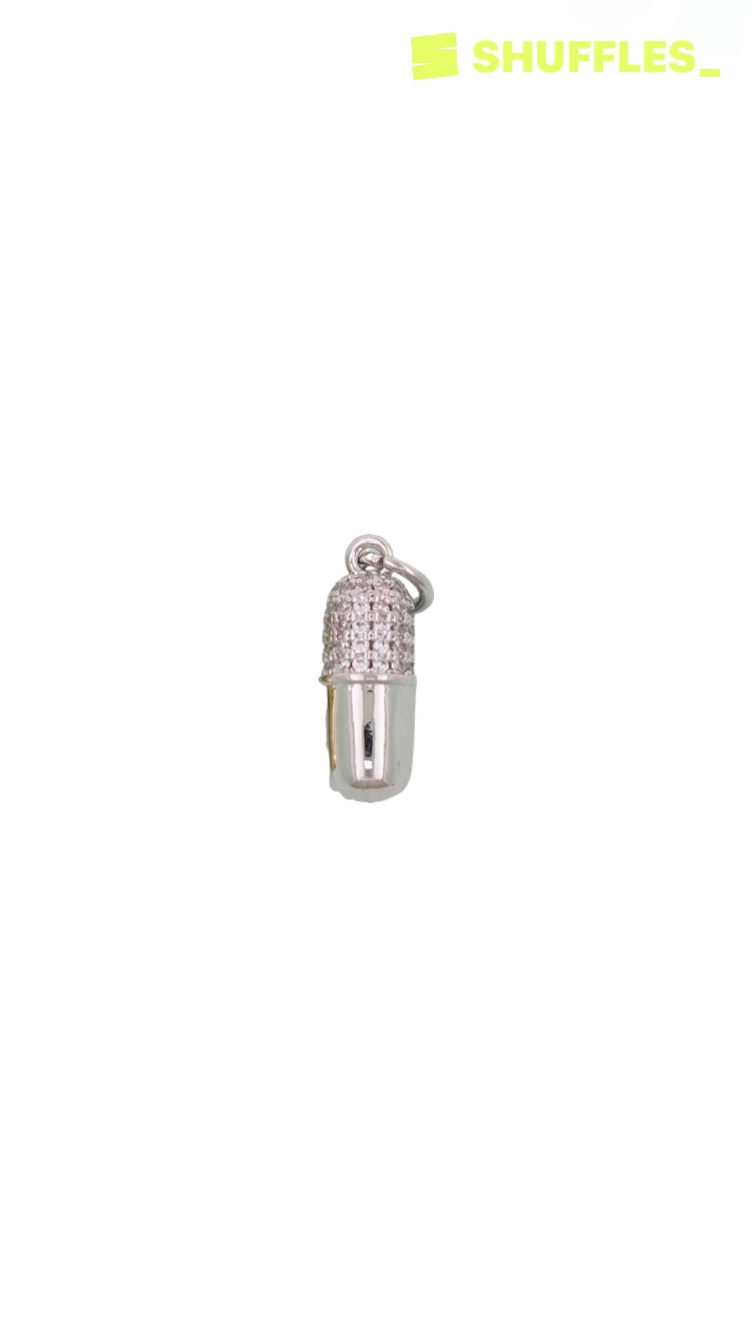 Bedazzled pill charm