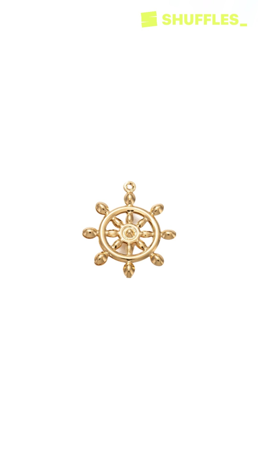 Ship wheel charm