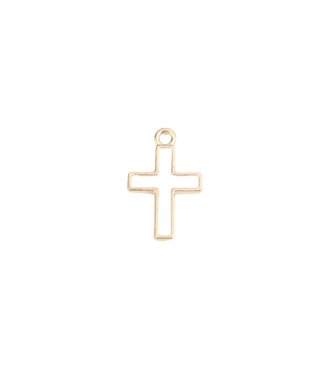 White cross charm
