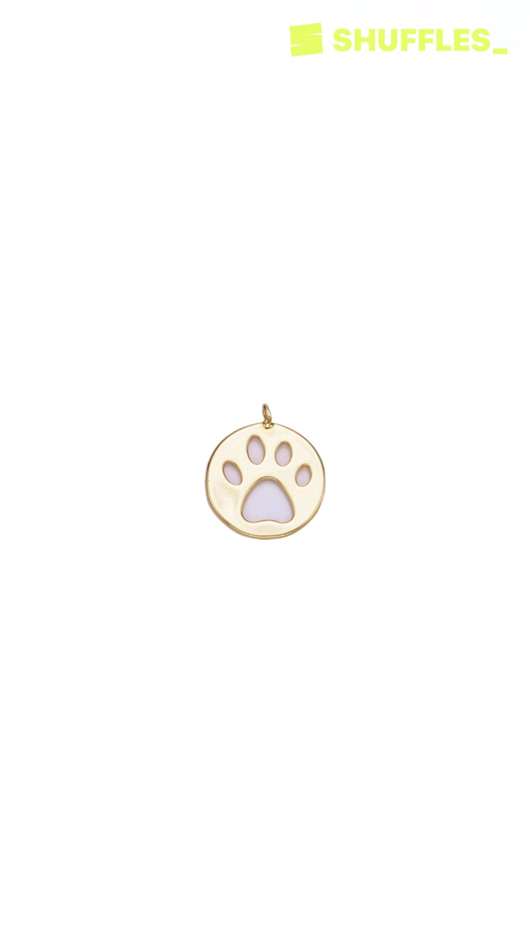 Puppy paw charm
