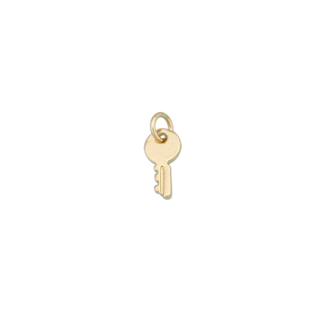Gold key charm