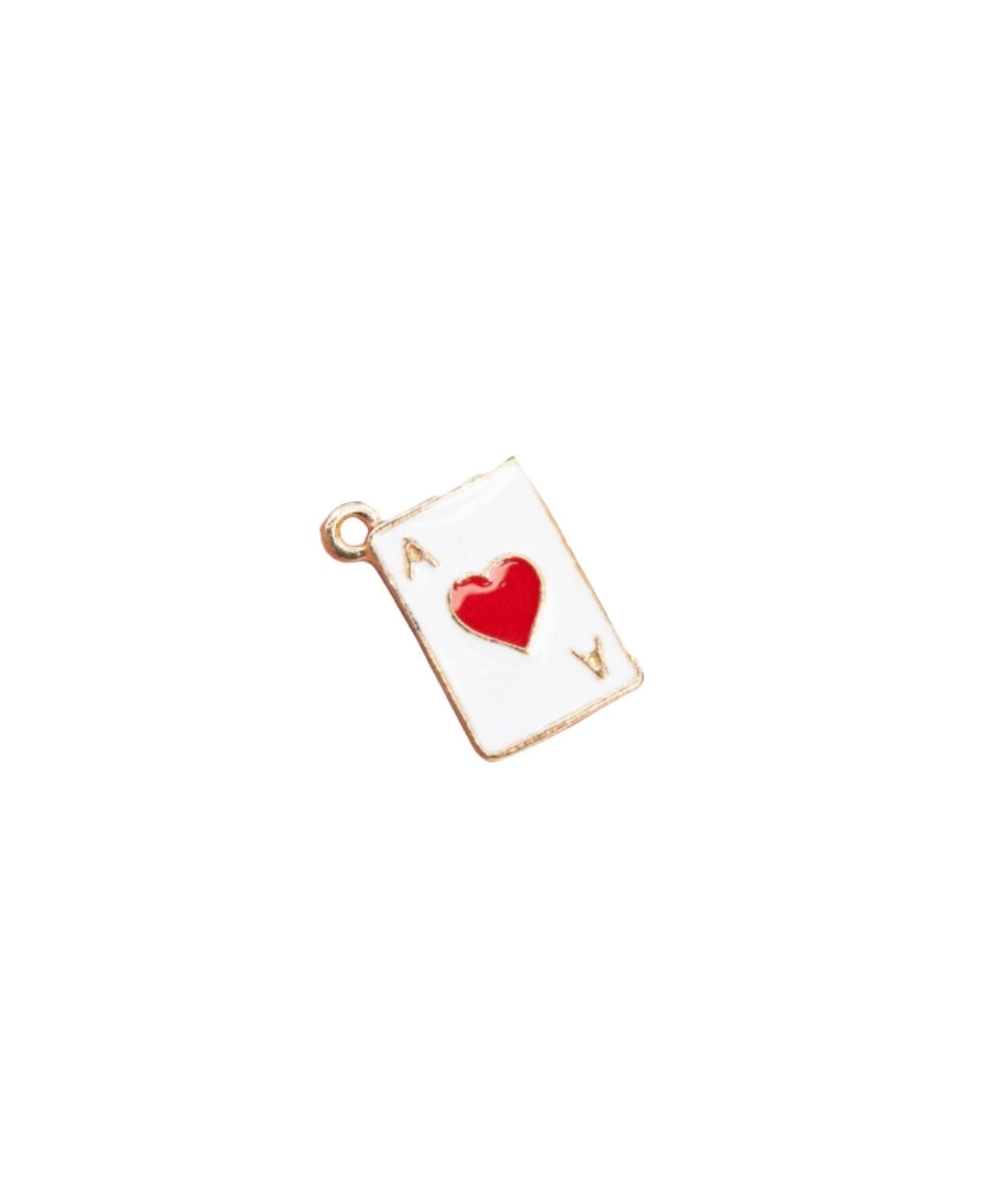 Heart card charm