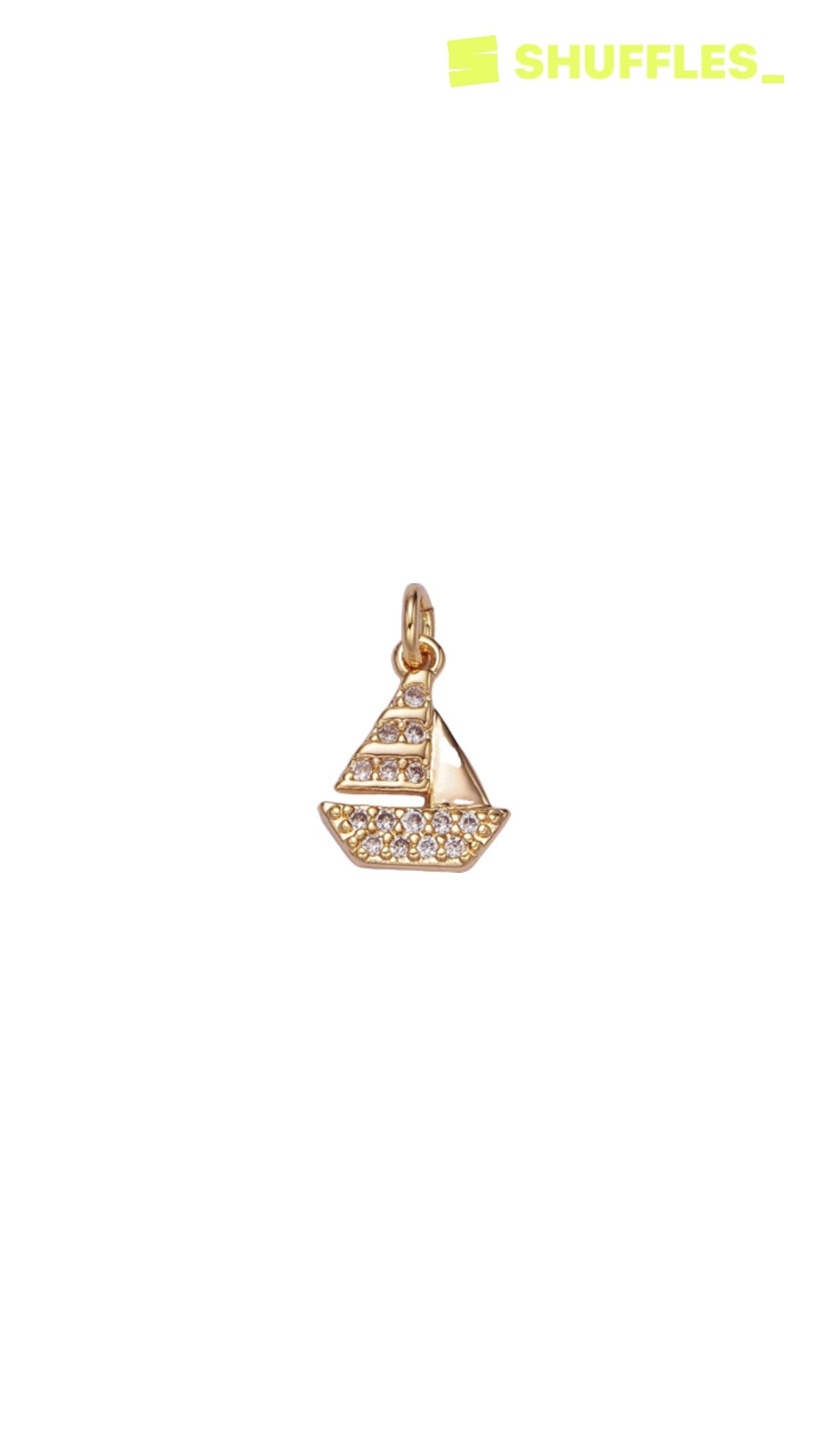 Mini sailboat charm