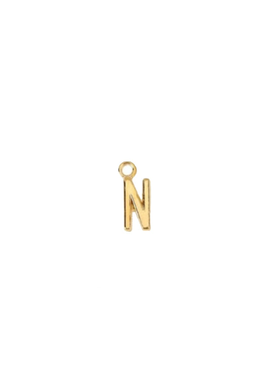 A-Z gold and silver letter charm