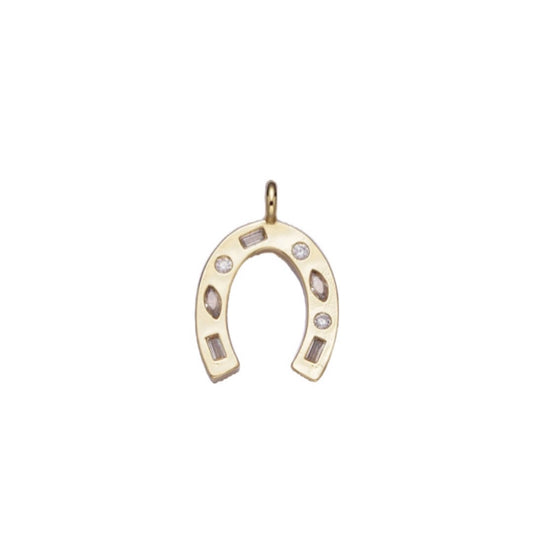 Gold horse shoe