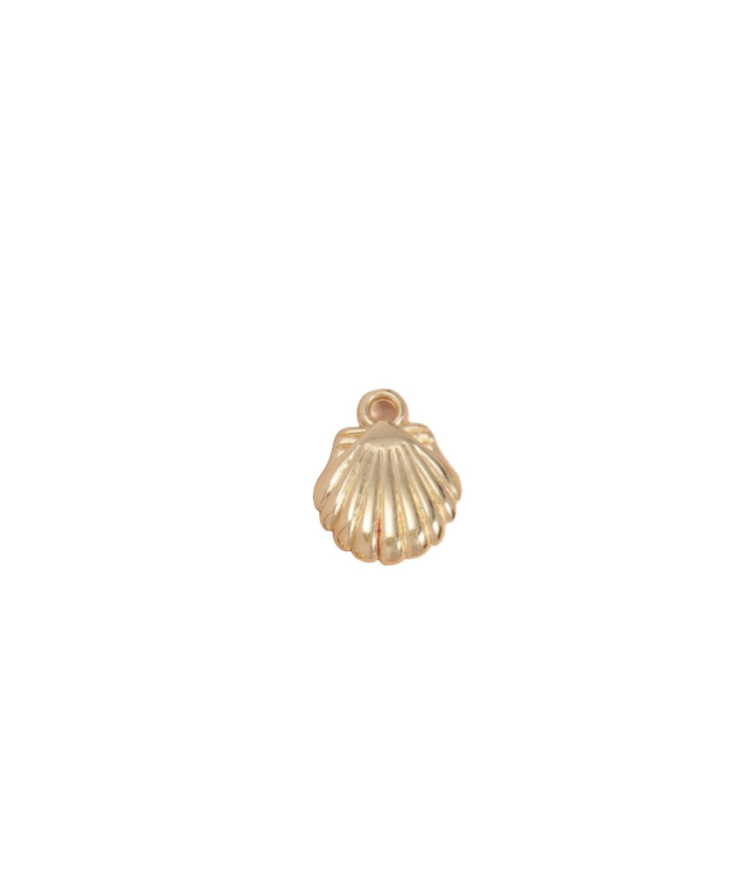 Gold shell charm