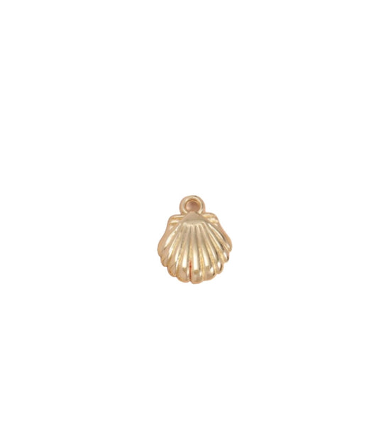Gold shell charm